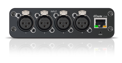 ANI4IN 4-Channel Dante Mic/Line Audio Network Interface-In w/XLR Connectivity