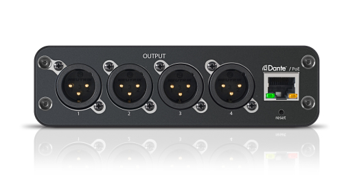 ANI4OUT 4-Channel Dante Mic/Line Audio Network Interface-Out w/XLR Connectivity