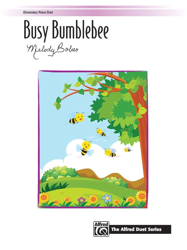 Busy Bumblebee - Bober - Piano Duet (1 Piano, 4 Hands) - Sheet Music