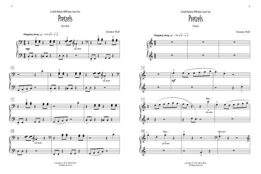 Pretzels - Wolf - Piano Duet (1 Piano, 4 Hands) - Sheet Music