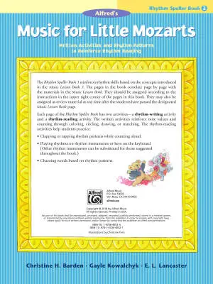 Music for Little Mozarts: Rhythm Speller, Book 3 - Piano - Book