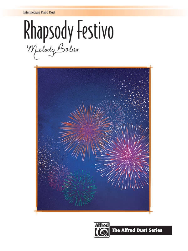 Rhapsody Festivo - Bober - Piano Duet (1 Piano, 4 Hands) - Sheet Music