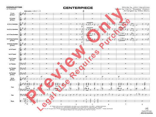 Centerpiece - Hendricks/Edison/Story - Jazz Ensemble - Gr. 1