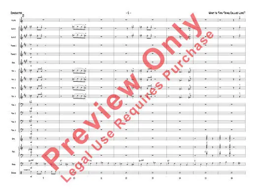 What Is This Thing Called Love? - Porter/Baker - Jazz Ensemble - Gr. 2.5