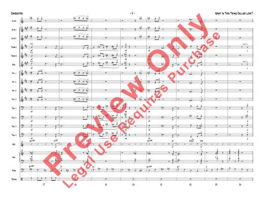 What Is This Thing Called Love? - Porter/Baker - Jazz Ensemble - Gr. 2.5