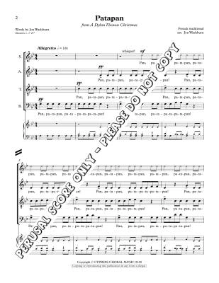 Patapan - French/Washburn - SATB