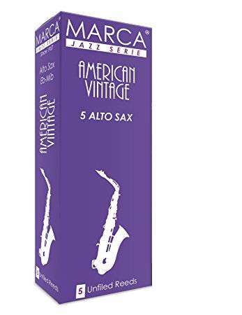 American Vintage Alto Sax Reeds, 3 Strength - Box of 5
