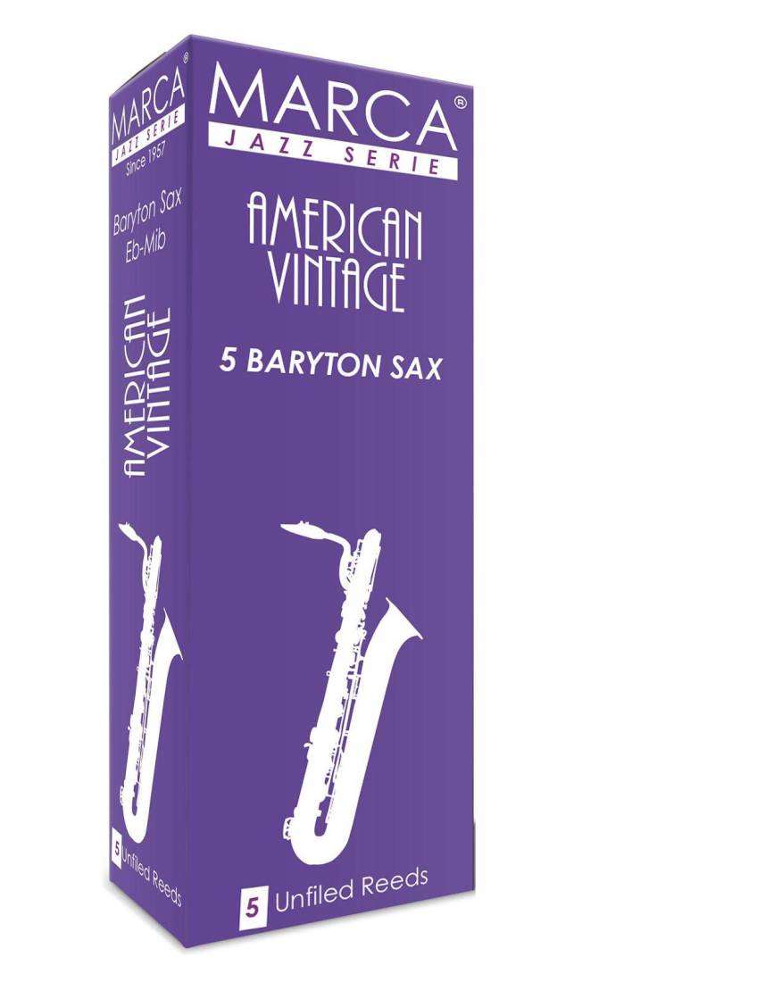 American Vintage Baritone Sax Reeds, 4.5 Strength - Box of 5