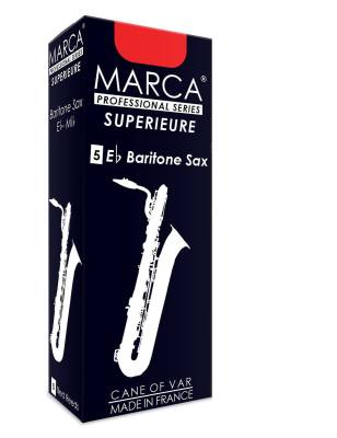 Superieure Baritone Sax Reeds, 2 Strength - Box of 5