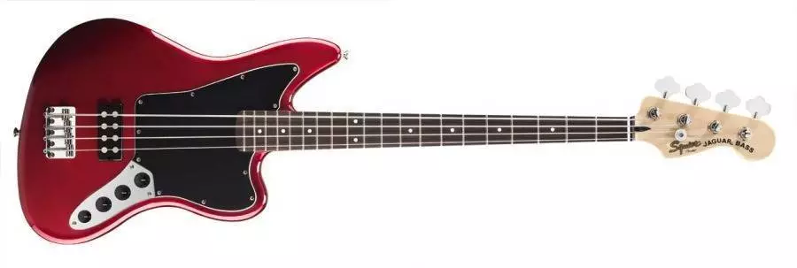 Vintage Modified Jaguar Bass Special HB - Candy Apple Red