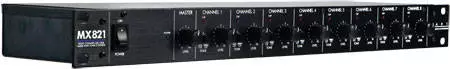 8-Channel Mono Mic/Line Mixer w/Phantom Power