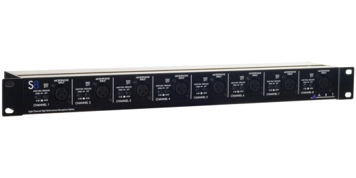 8-Channel 2-Way Mic Splitter