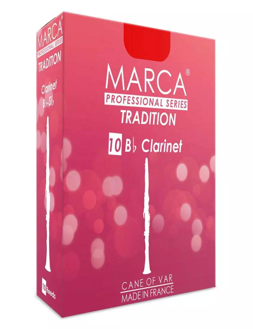 Tradition Bb Clarinet Reeds, 2.5 Strength - Box of 10