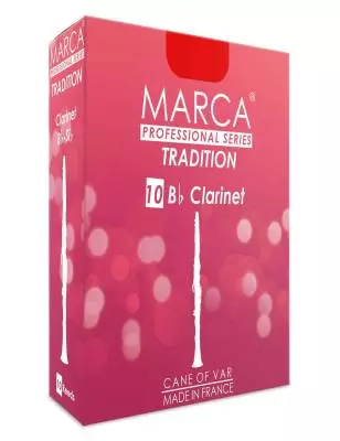 Tradition Bb Clarinet Reeds, 2.5 Strength - Box of 10