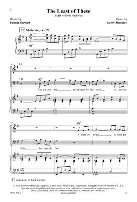 The Least of These - Stewart/Shackley - SATB