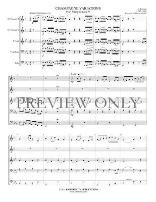 Champagne Variations - Rossini/Marlatt - Brass Quintet - Gr. Medium-Difficult