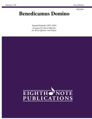 Eighth Note Publications - Benedicamus Domino - Scheidt/Marlatt - Quintette de cuivres et orgue