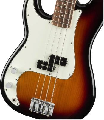 Player Precision Bass Left Handed Pau Ferro - 3 Tone Sunburst