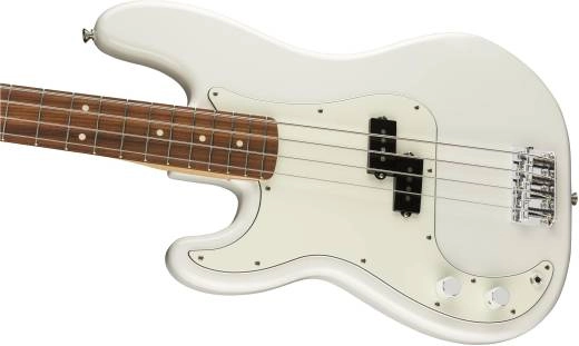 Player Precision Bass Left Handed Pau Ferro - Polar White