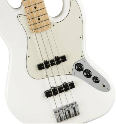 Player Jazz Bass Left Handed Maple - Polar White
