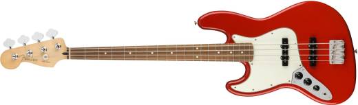 Player Jazz Bass Left Handed Pau Ferro - Sonic Red
