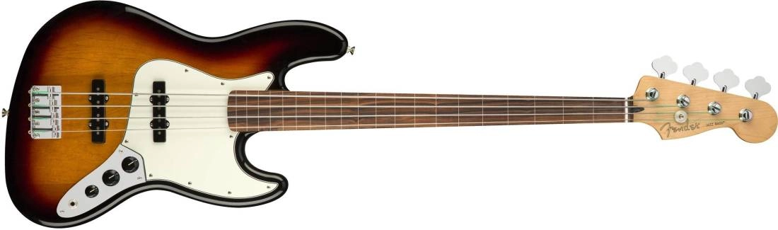 Player Jazz Bass Fretless Pau Ferro - 3 Tone Sunburst