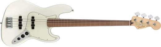 JazzBass Player sans frettes (fini Polar White, touche en pau ferro)