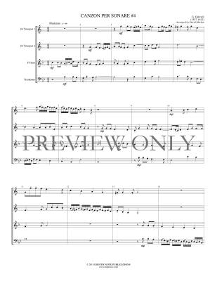 Canzon per Sonare #4 - Gabrieli/Marlatt - Brass Quartet