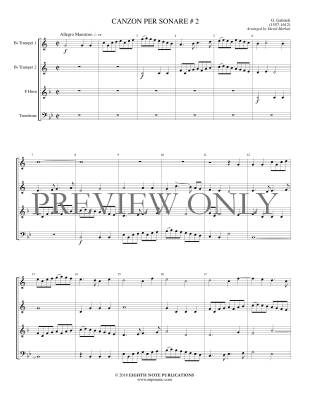 Canzon per Sonare #2 - Gabrieli/Marlatt - Brass Quartet