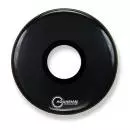 Aquarian - Regulator 24 Bass Drumhead w\/7 Hole - Gloss Black