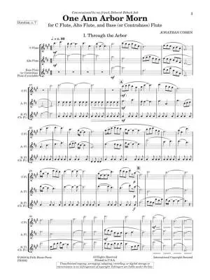 One Ann Arbor Morn - Cohen - Flute Trio