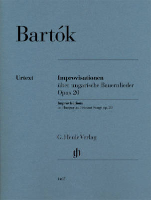 G. Henle Verlag - Improvisations on Hungarian Peasant Songs op. 20 - Bartok/Somfai - Piano - Book