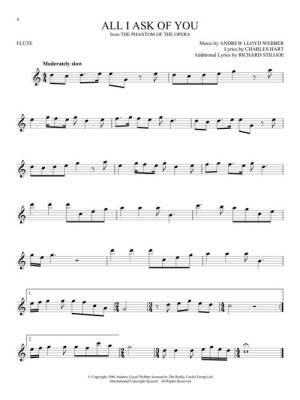 The Songs of Andrew Lloyd Webber - Flute - Book
