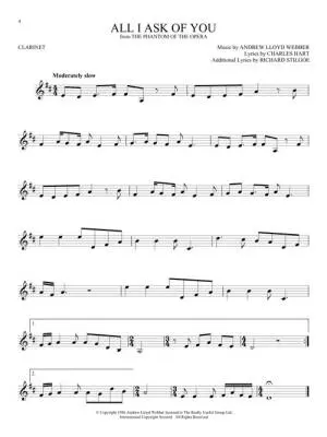 The Songs of Andrew Lloyd Webber - Clarinet - Book
