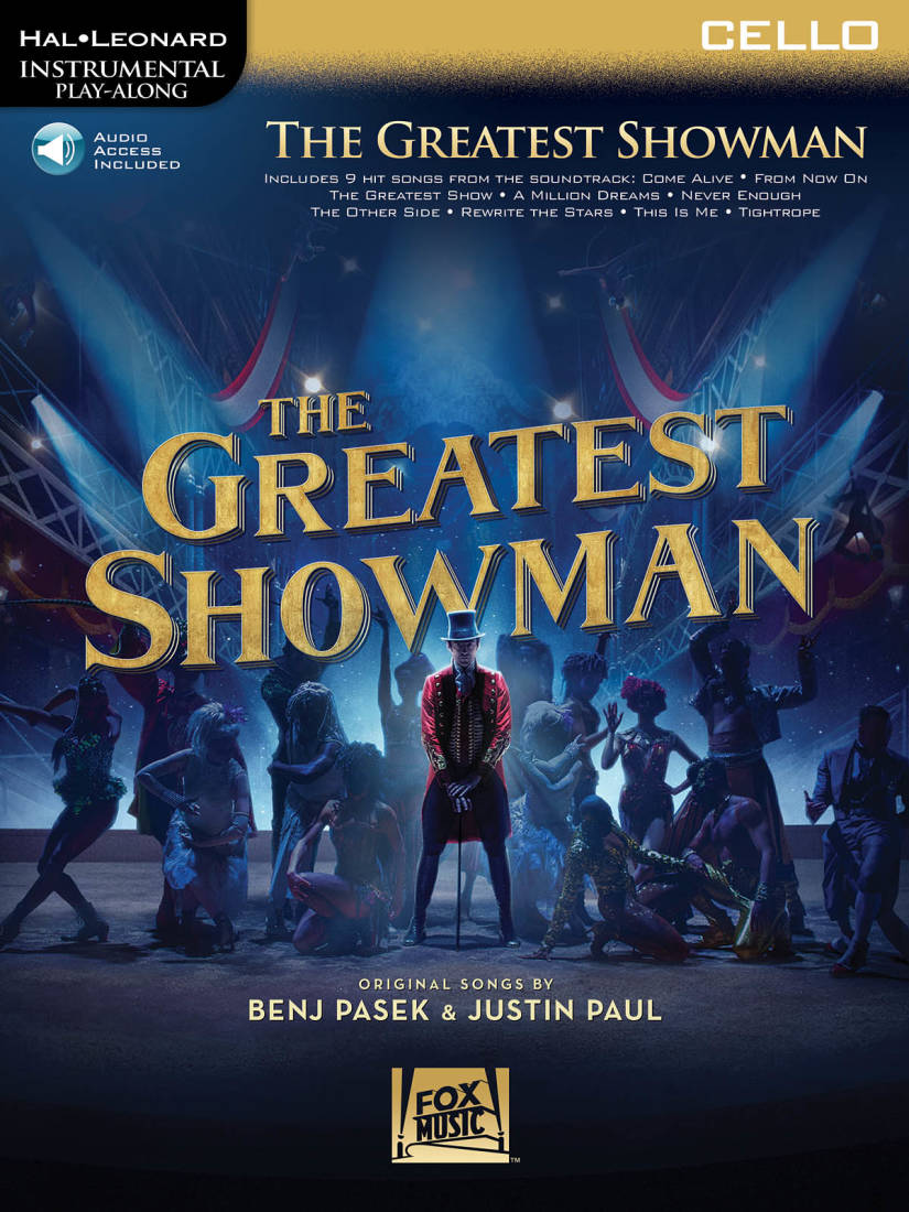The Greatest Showman: Instrumental Play-Along - Pasek/Paul - Cello - Book/Audio Online