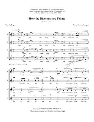 How the Blossoms are Falling - Luengen - SSAA