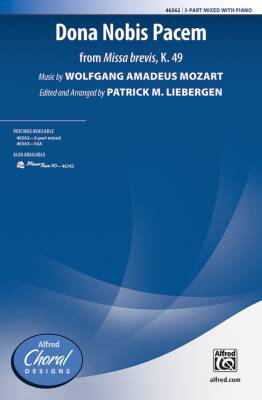 Alfred Publishing - Dona Nobis Pacem  (from Missa brevis, K. 49) - Mozart/Liebergen - 3pt Mixed