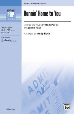 Alfred Publishing - Runnin Home to You - Pasek/Paul/Beck - 3pt Mixed