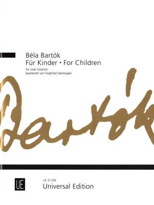 Universal Edition - Pour les enfants - Bartok/Steinkogler - Duo de guitares classiques - Livre