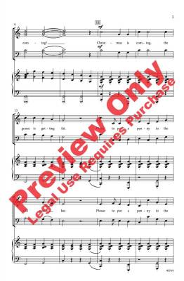 Christmas Is Coming - English Round/Beck - SATB
