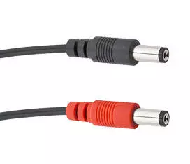 5.5mm x 2.5mm (Red) Barrel Cable, 18\'\' - Straight