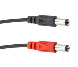 Voodoo Lab - 5.5mm x 2.5mm (Red) Barrel Cable, 18 - Straight