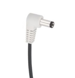 Voodoo Lab - 5.5mm x 2.1mm Pedal Power Cable, Reverse Polaritiy, Right Angle - White