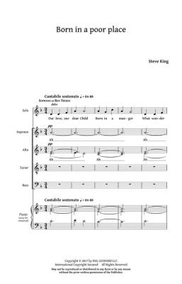 Born in a Poor Place - King - SATB