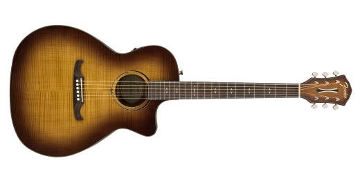 FA-345CE Auditorium Acoustic/Electric Guitar - 3-Tone Tea Burst