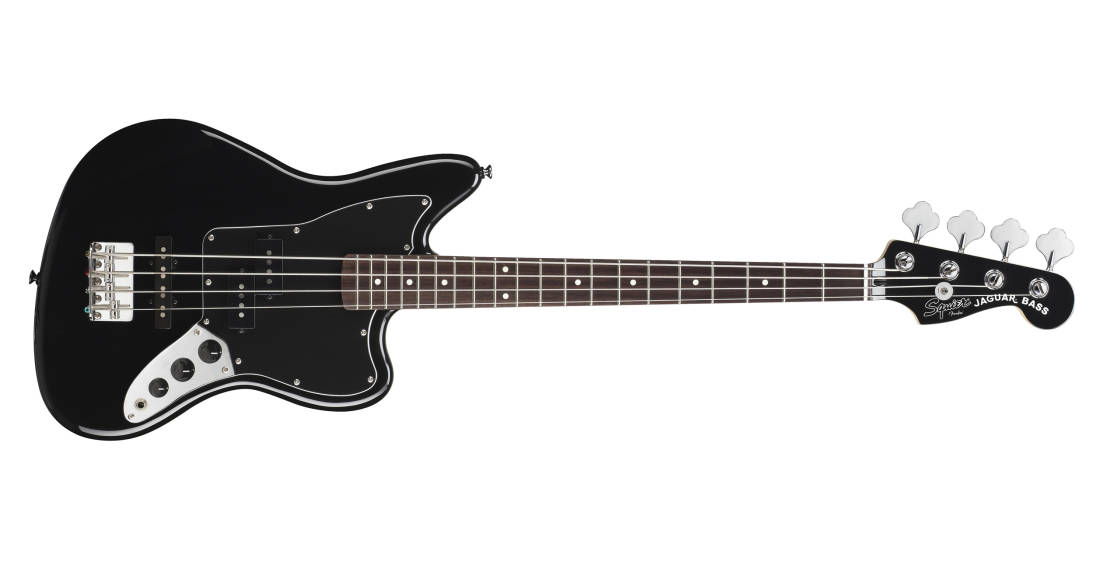Vintage Modified Short Scale Jaguar Bass Special - Black