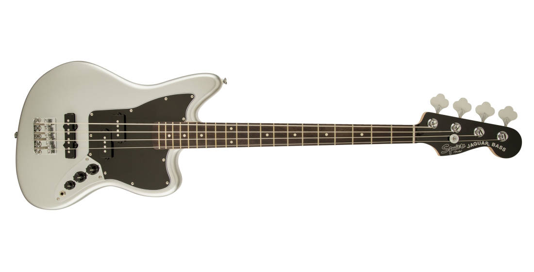 Vintage Modified Short Scale Jaguar Bass Special - Silver