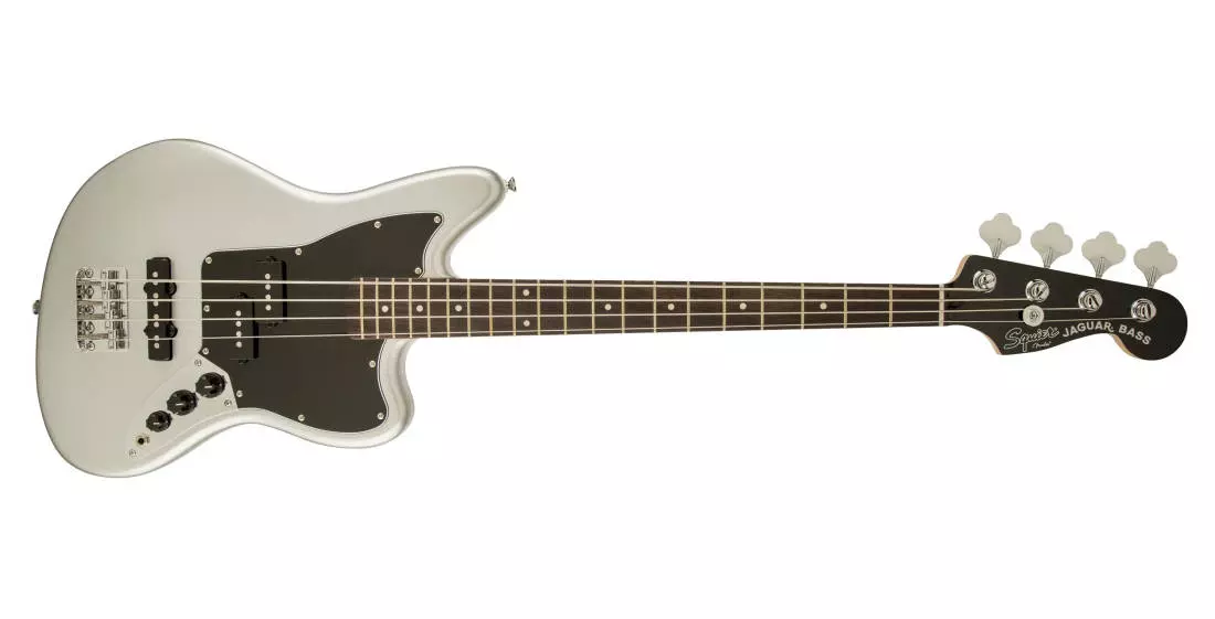 Vintage Modified Short Scale Jaguar Bass Special - Silver