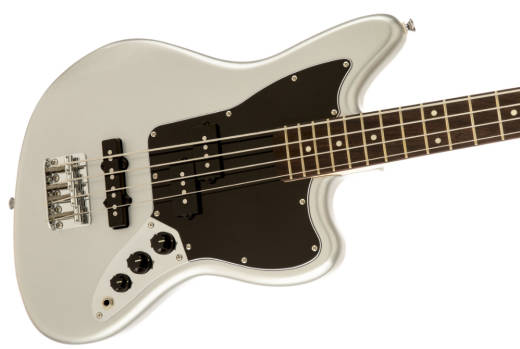 Vintage Modified Short Scale Jaguar Bass Special - Silver