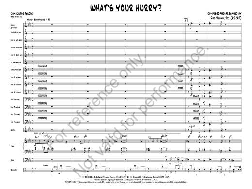 What\'s Your Hurry? - Vuono, Jr. - Jazz Ensemble - Gr. 2.5